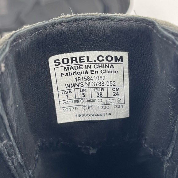 Sorel Gray Distressed Joan Of Arctic Wedge III Chelsea Boots Size 7 - Picture 7 of 11